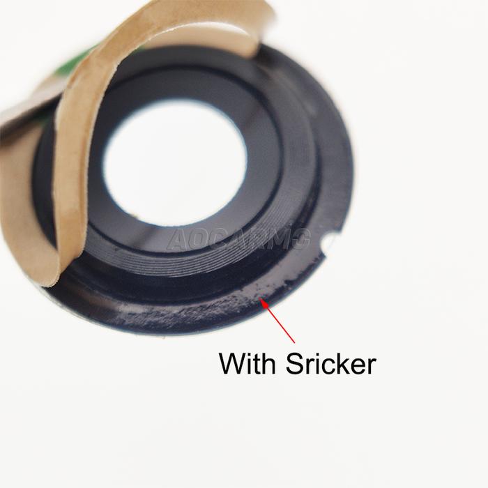 Aocarmo Back Lens Rear Camera Len Glass Cover With Frame Ring Adhesive Sticker For Sony Xperia XZ Pr
