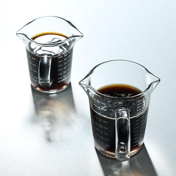 Coffee And Milk Cup Small Measuring Cup Mini Scale,Glass Measuring Cup,Espresso Measuring Cup,Shot