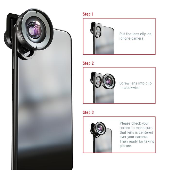 APEXEL Silicone Lens Bag Universal Clip 17mm Thread/C-Mount Universal Clip CPL Star filter for APEXE