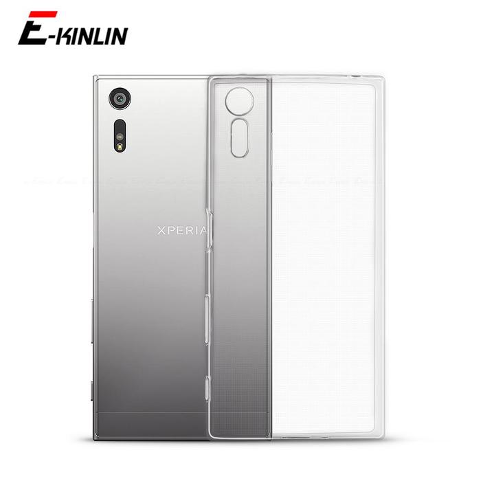 Clear Ultra Slim Soft Silicone Back Cover Xperia XZ3 XZ2 XZ1 XZ Premium X Compact Permance XA1 Plus