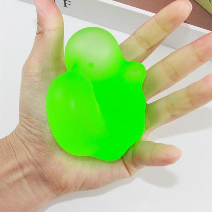 Cute Anti-stress Ball Frosted Transparent Stress Relief Flexible Funny Decompression Vent Bouncy Bal