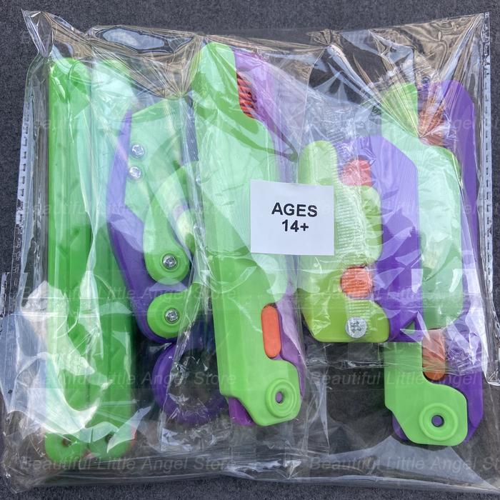 Gravity Folding Claw Knife Radish Knife 3d Printing Gravity Knife Small Radish Knife Push Card Decom