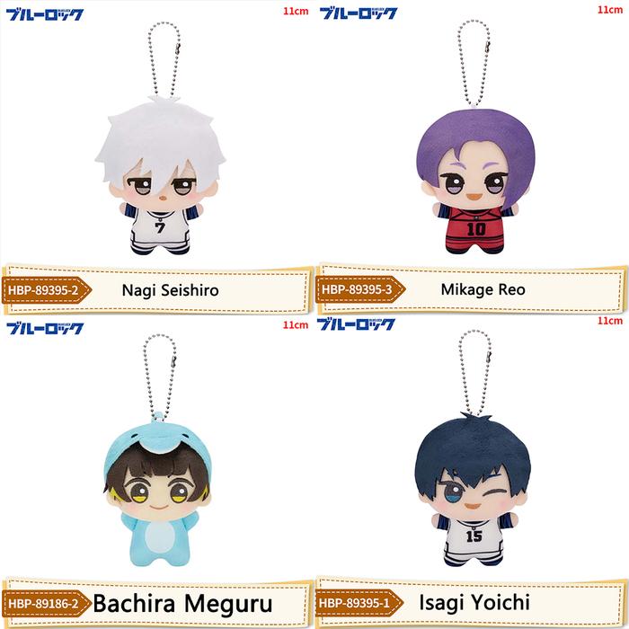 Anime Blue Lock Nagi Seishiro Mikage Reo Bachira Meguru Isagi Yoichi Plush Doll Backpack Pendant Toy