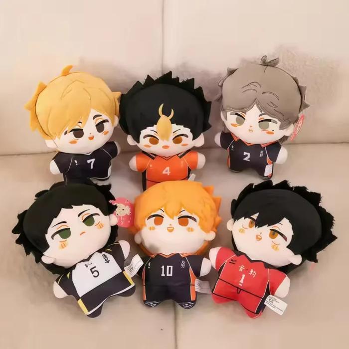 20cm Anime Haikyuu!! Plush Doll Hinata Shoyo Yu Nishinoya Akaashi Keiji Koushi Kuroo Miya Atsumu Stu