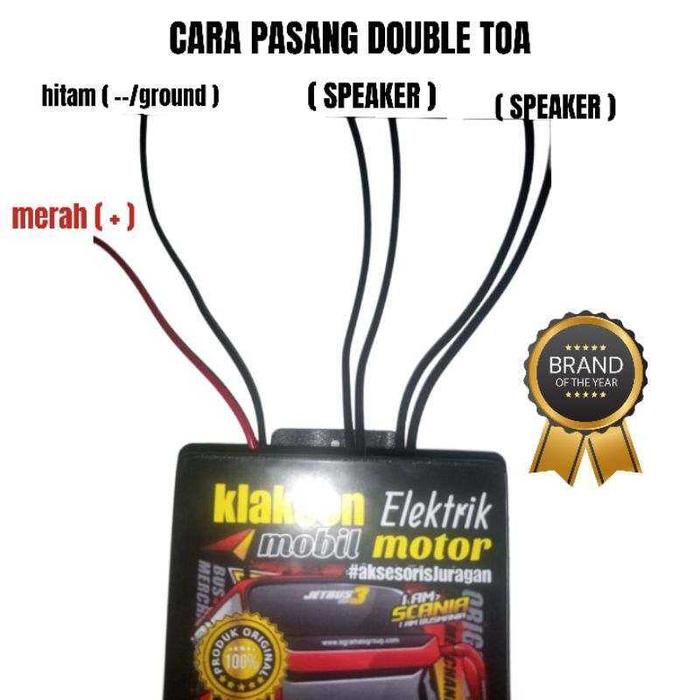 Klakson Telolet Basuri Elektrik 1 Toa 2 Toa 12 Volt 24 Volt Motor Mobil Truk Bis Bus 12v 24v 30 Suar
