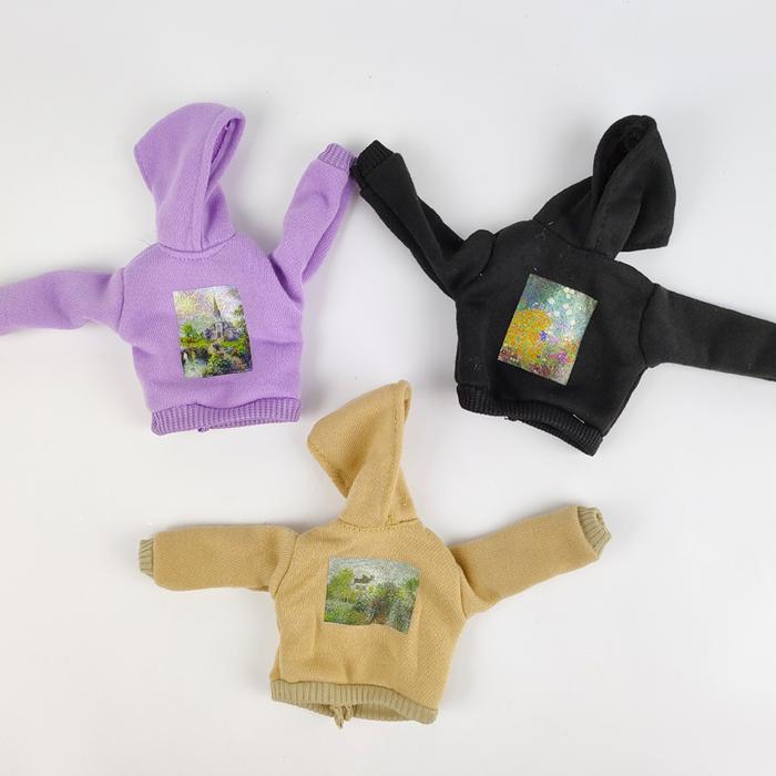 Fashion Doll Clothes For Barbie Doll Coat Top Hoodies For Blythe Dolls Outfits 1/6 Dolls Accessories