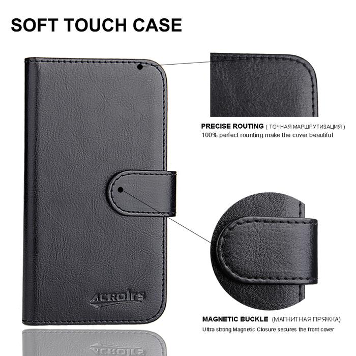 For ZTE Blade A6 Lite Case 5.2" 6 Colors Luxury Flip Ultra-thin Fashion Leather Phone Protective Cov