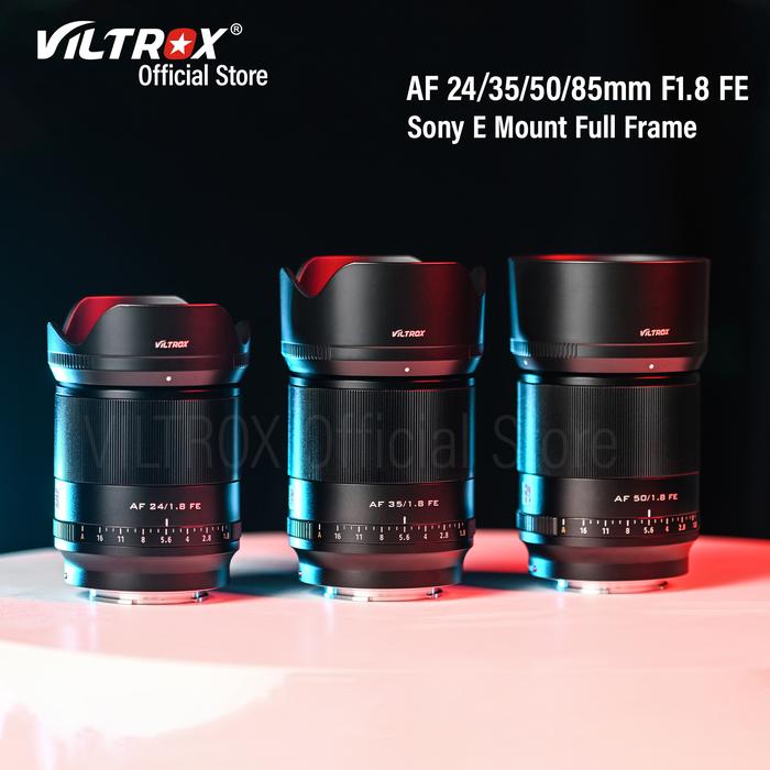 VILTROX 24mm 28mm 35mm 50mm 85mm F1.8 Auto Focus Full Frame Camera Lens For Sony E Nikon Z Camera ZV