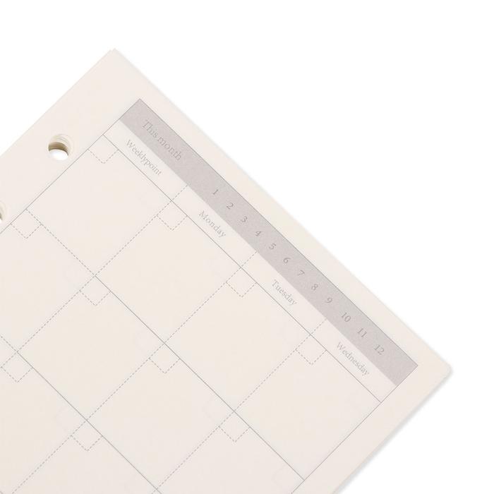 45Pcs/Set A5 A6 Inside Page Loose-leaf Notebook Inside Page Point Square Blank Plan Kraft Paper Inne
