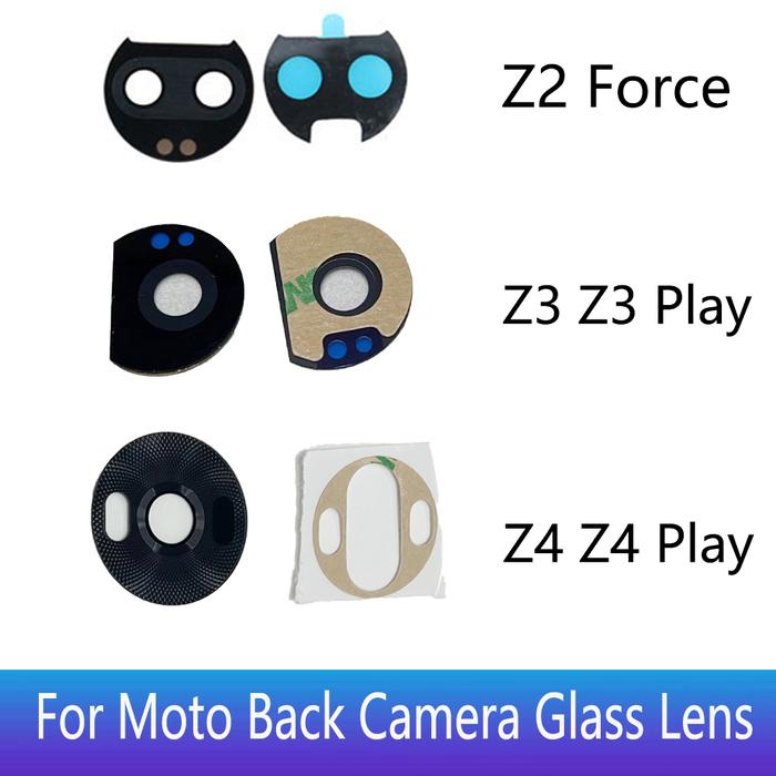 Back Rear Camera Lens Glass For Moto Z4 Z3 Z2 Z Play Force XT1650 XT1929 XT1789 Main Camera Glass Le