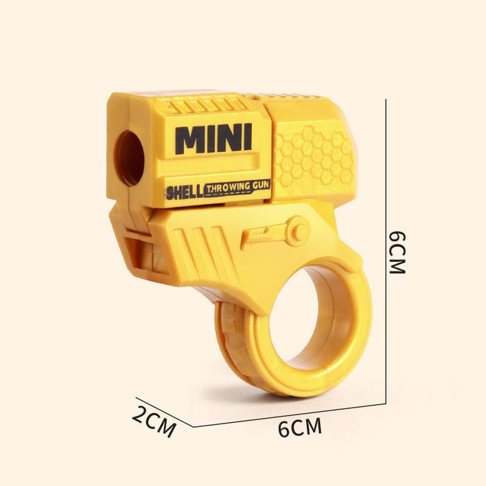 2pcs Gravity Straight Jump Soft Bomb Gun Fidget Toys 3D Printed Gun Non-Firing Cub Children Decompre