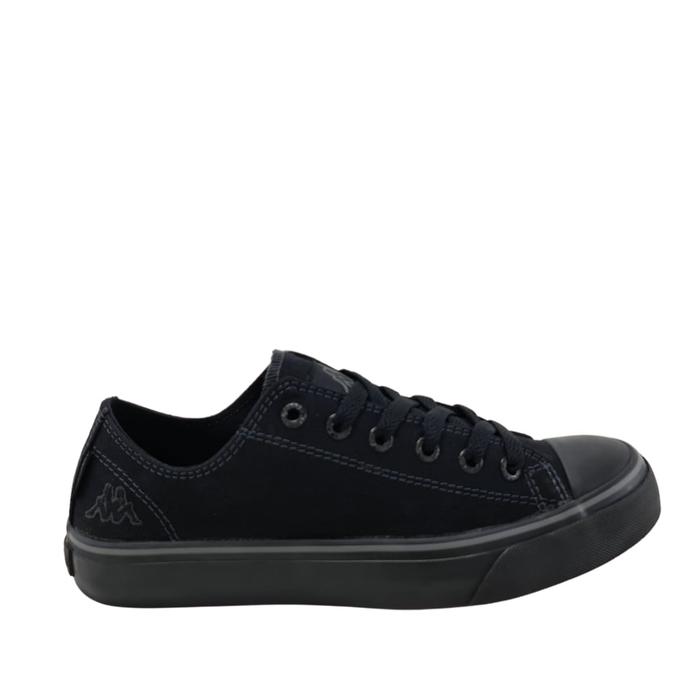 ORIGINAL Kappa Sepatu Sneakers Low Cut Rigel - Black/Black READY STOCK
