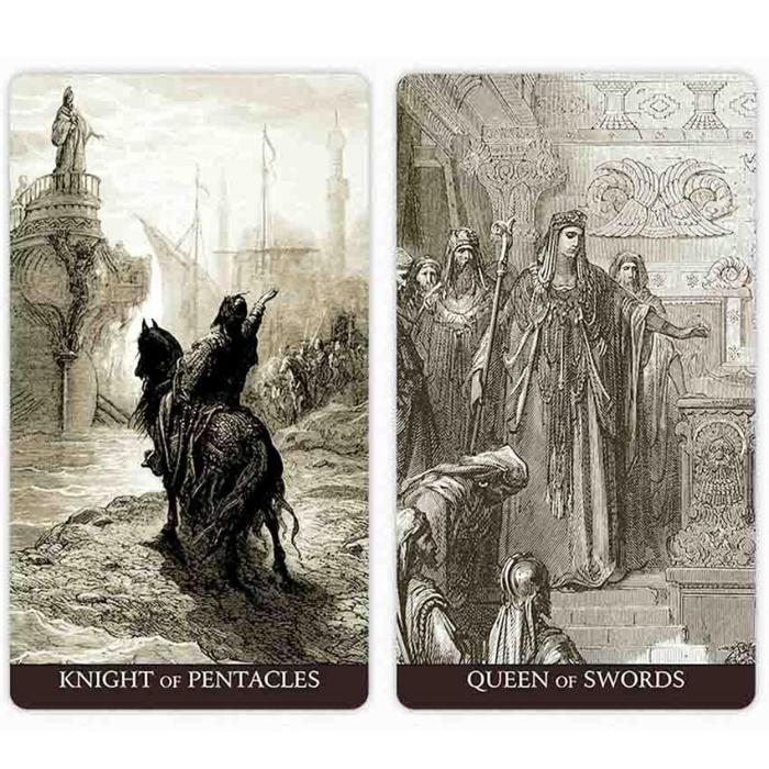 11.3x6.3cm Gustave Dore Tarot Deck Card Game Paper Manual