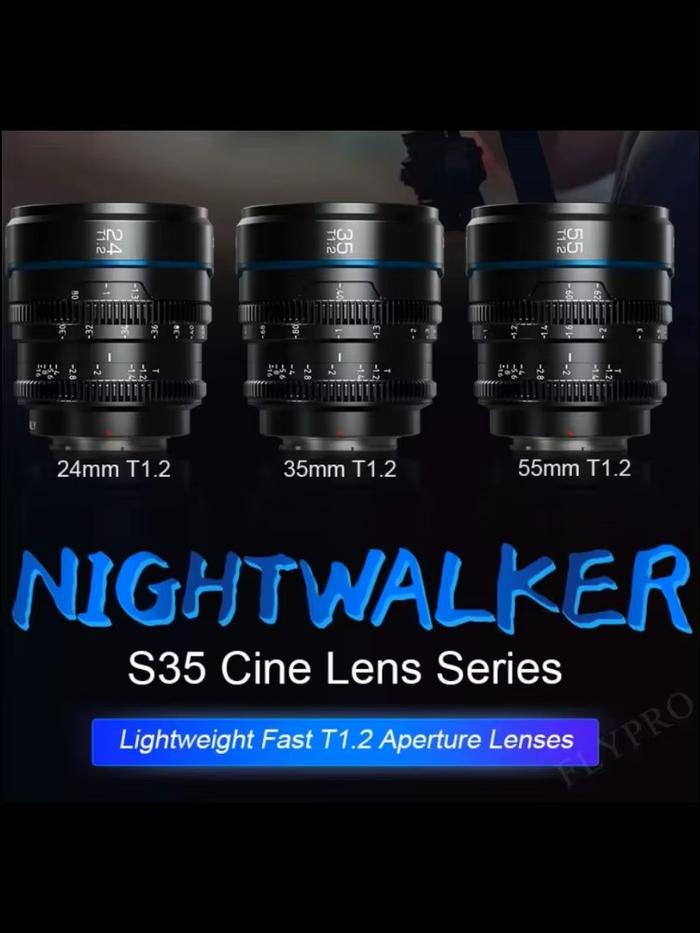 SIRUI Night Walker 16mm 24mm 35mm 55mm 75mm T1.2 S35 Cine Lens APS-C large For Sony E Fuji X for Can