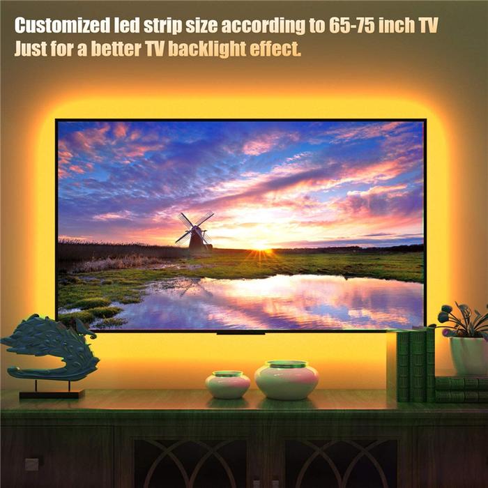 55 Inch Bluetooth Tv Backlight Smd 5050 Rgb Led Light Strip 5V Waterproof Lighting Usb Power Lights