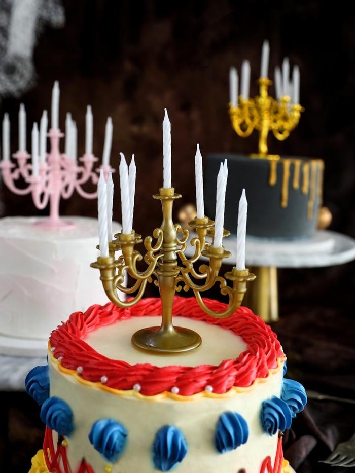 1 Set Candlestick Bracket Cake Topper MINI Birthday Party Cake Ca