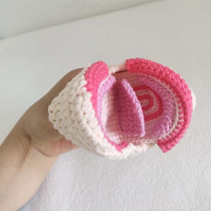 Hand Finger Puppet Plushed Doll Educational Baby Toys Baby Mouth Simulator Soft Stuffed Toys Breast 