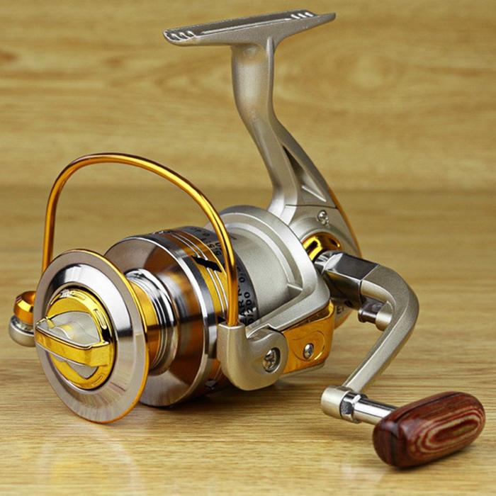 YUMOSHI REELSKING EF1000 EF3000 EF5000 EF6000 EF9000 Reel Pancing Spinning 12 Ball Bearing - Silver