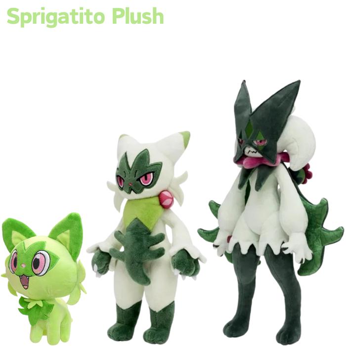 Pokemon Sprigatito Fuecoco Quaxly Kawaii Plush Toys Cute Anime Scorbunny Cinderace Stuffed Animals P