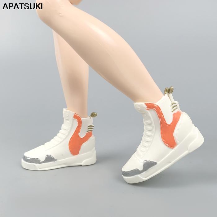 Silver Orange Basketball Doll Shoes for Ken Boy Dolls Sports Shoes Sneakers for Barbie's Boyfriend K