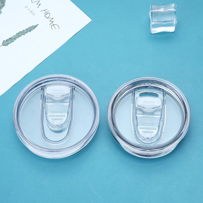 20Oz/30Oz Clear Sealing Bottle Cover Splash Spill Proof Plain Plastic Replacement Lid for Yeti Tumbl
