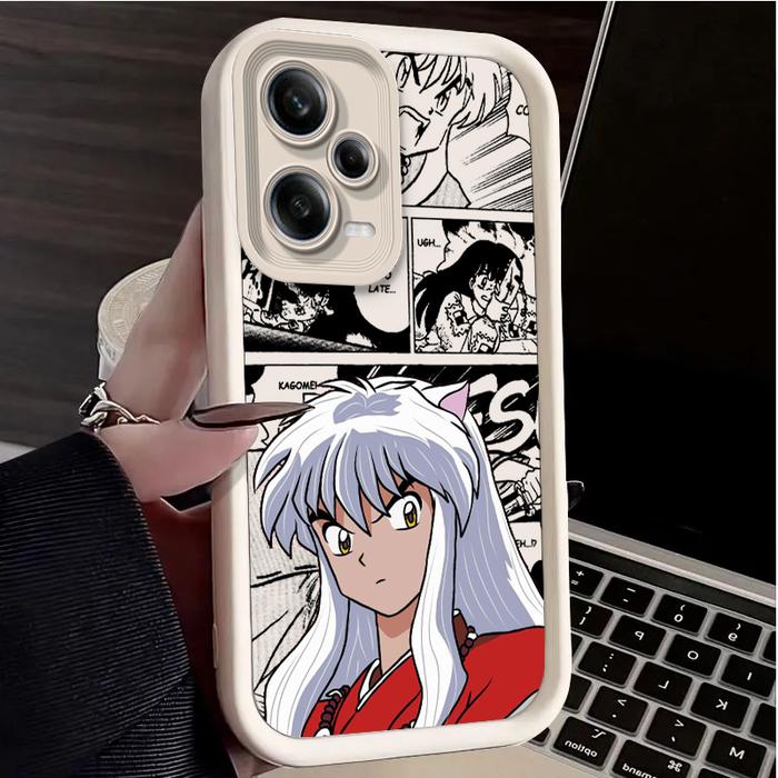 Inuyasha Anime Comics Art Redmi Note 13 12 11T 11S 11E 10S 10T 9 8 7 Pro Plus Lite Eye Ladder Phone