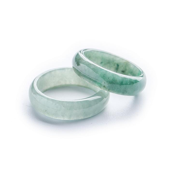 Natural myanmar class A oil green jade rings jewelry gemstone ring jade for men jewellery emerald ri