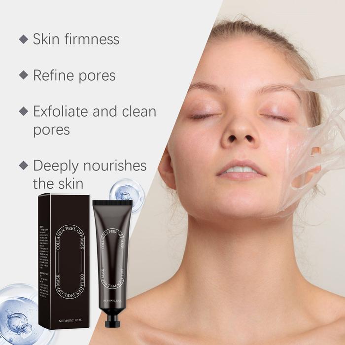Collagen Reverse Volume Peel Off Face Mask Pack - Collagen Face Mask Hydrolyzed Collagen Skin Care F