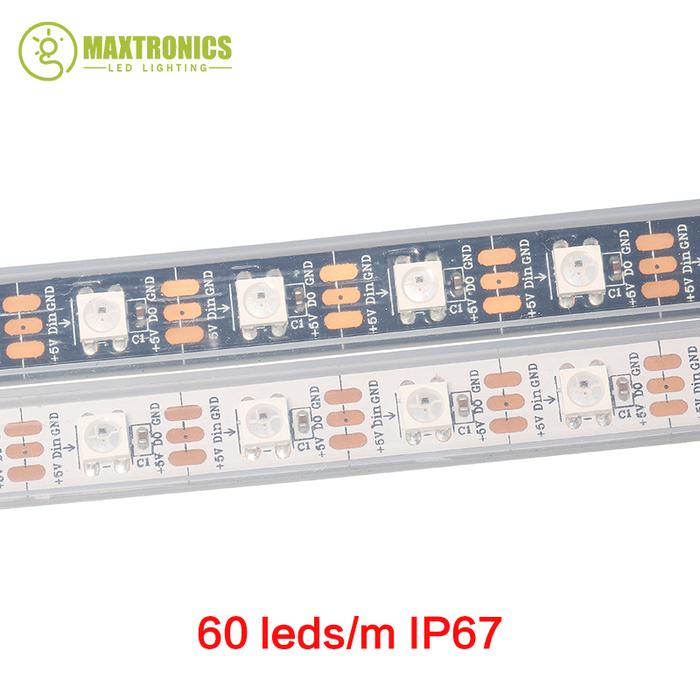 1m/4m/5m WS2812B Smart led pixel strip,Black/White PCB,30/60/144 leds/m WS2812 IC;WS2812B/M 30/60/14