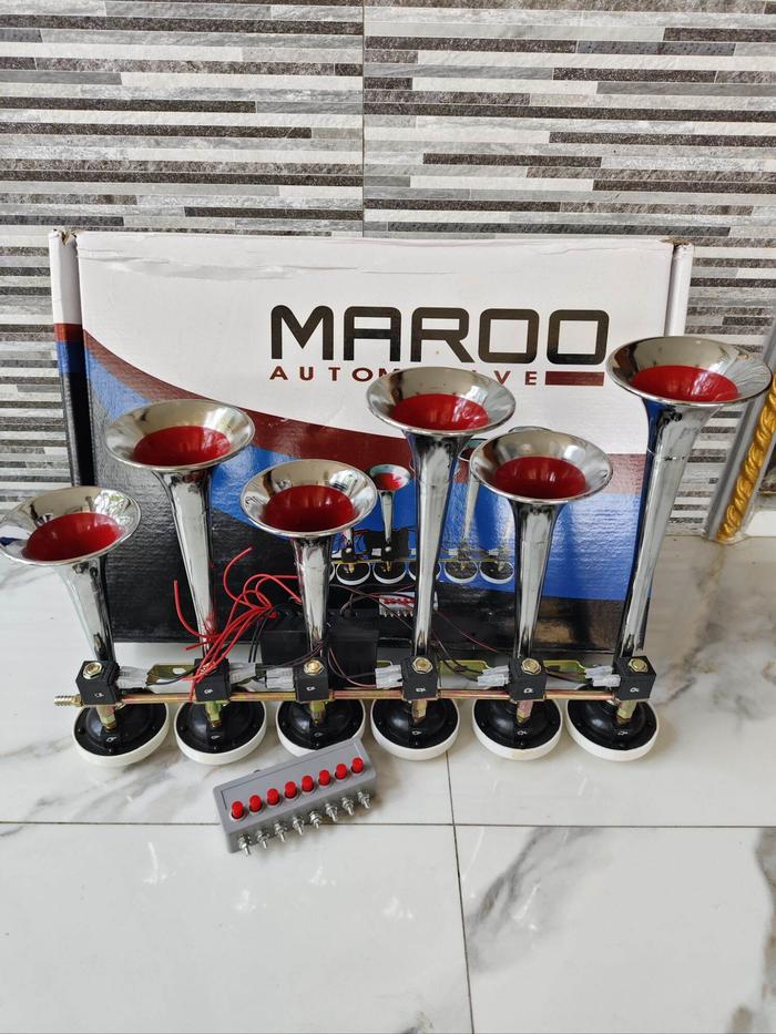 klakson Telolet 6 corong 8 suara bisa di pakai 12/24V