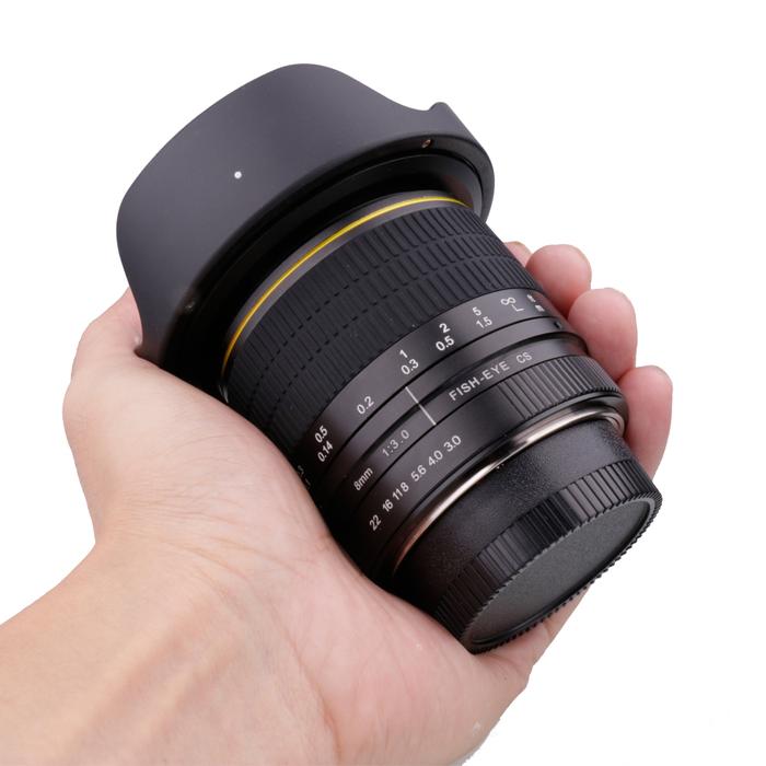 8mm F/3.0 Aspherical Circular Camera Lens Ultra Wide Fisheye Lens for Canon DSLR 550D 650D 750D 77D 