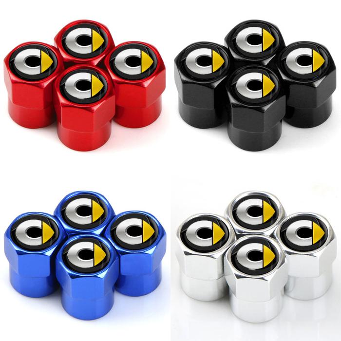 4Pcs Car Valve Caps Wheel Tires Air Tyre Stem Protective Cover For Smart Fortwo Forfour City-Coupe C