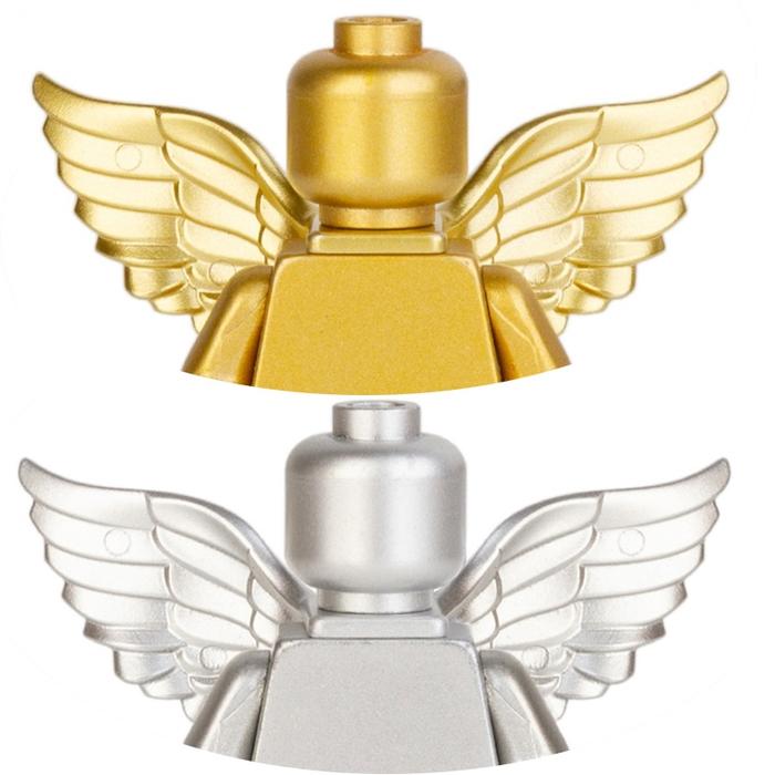 Cromados Chrome Golden Mr Gold Plating Shiny Angel Building Brick Blocks Man All body Mini Action Fi