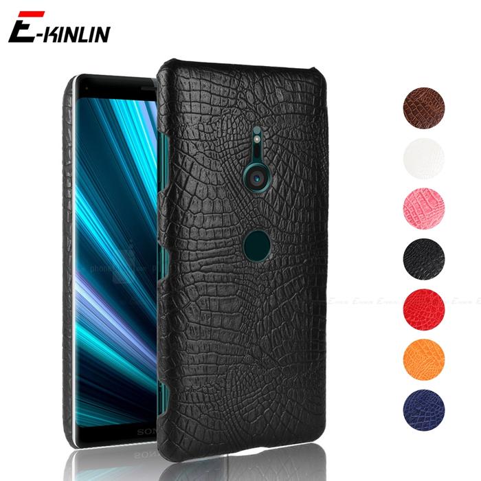 Crocodile Skin Snake Leather Case  Sony Xperia XZ3 XZ2 XZ1 XZ Premium Compact XA2 Plus XA1 XA Ultra 