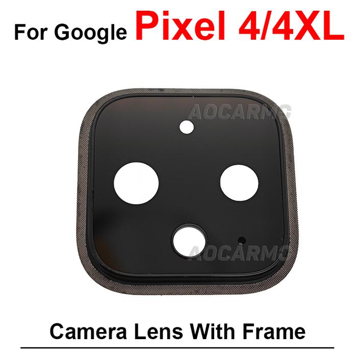 For Google Pixel 4G 5G 5 5A Rear Back Camera Lens With Frame And Sticker + Flex Cable Pixel 4 XL 4XL