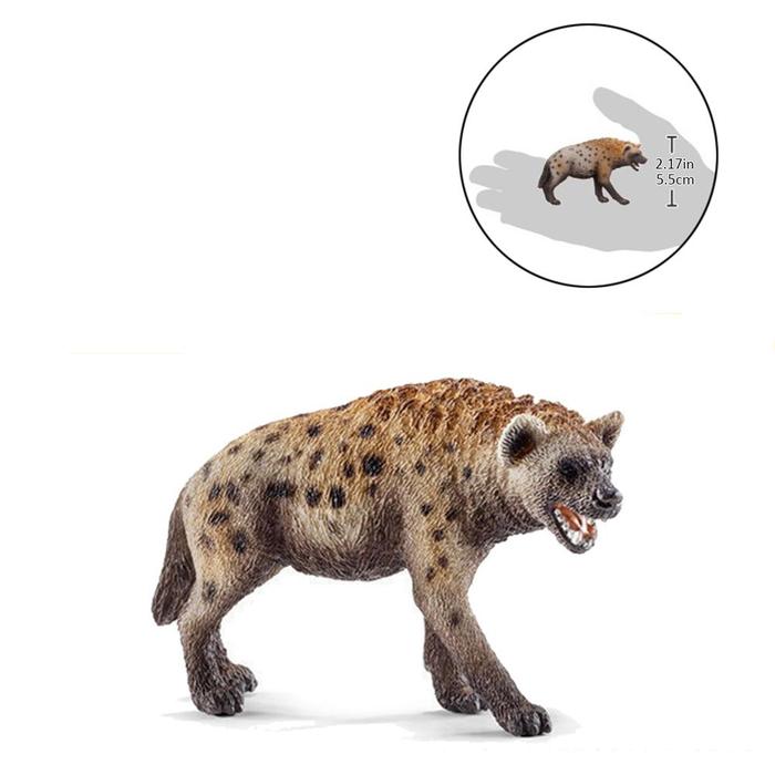 High Quality 3.4inch PVC Hyena Wildebeest Simulation of Animal Models Action Figures Toy Collection