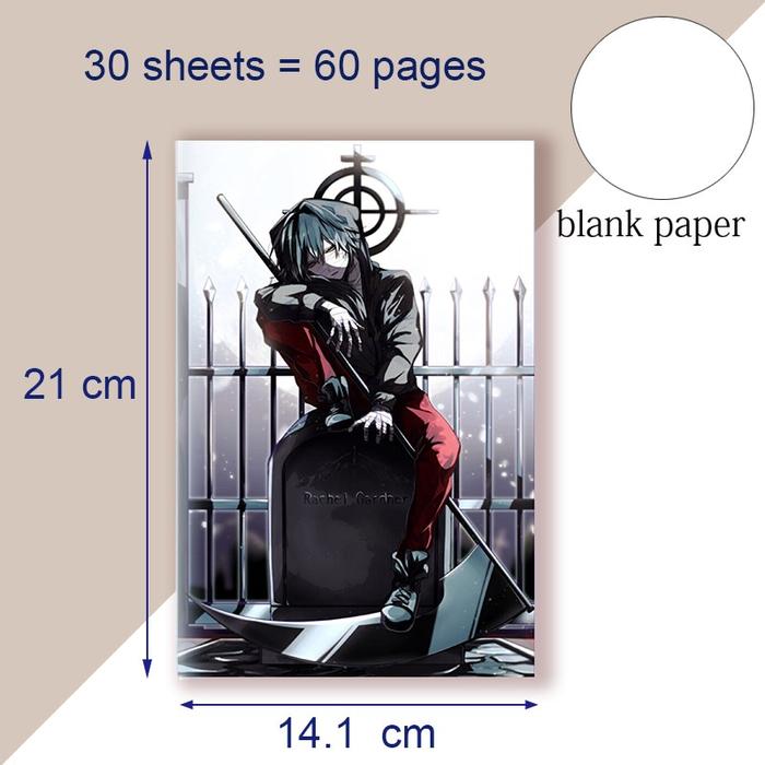 A5 Notebook Cartoon Anime Angels of Death Note Book Pad Journal Rachel Gardner Ray Zack Satsuriku No