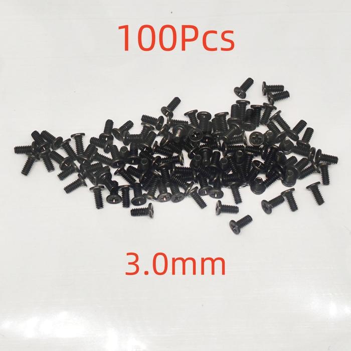100pcs/Lot 3.0mm Screws For Samsung Galaxy S3 S4 S5 S6 Edge S7 Note3 Note4 Note5 Mobile Phone Screw 