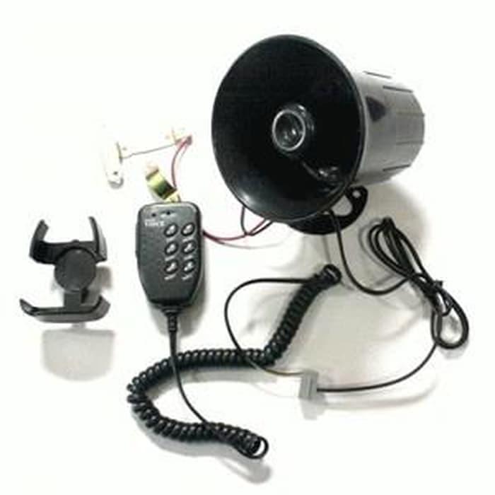 Klakson Sirine Motor Mobil Horn 12V Waterproof / Klakson Patwal Polisi Plus Microphone / lakson Toa