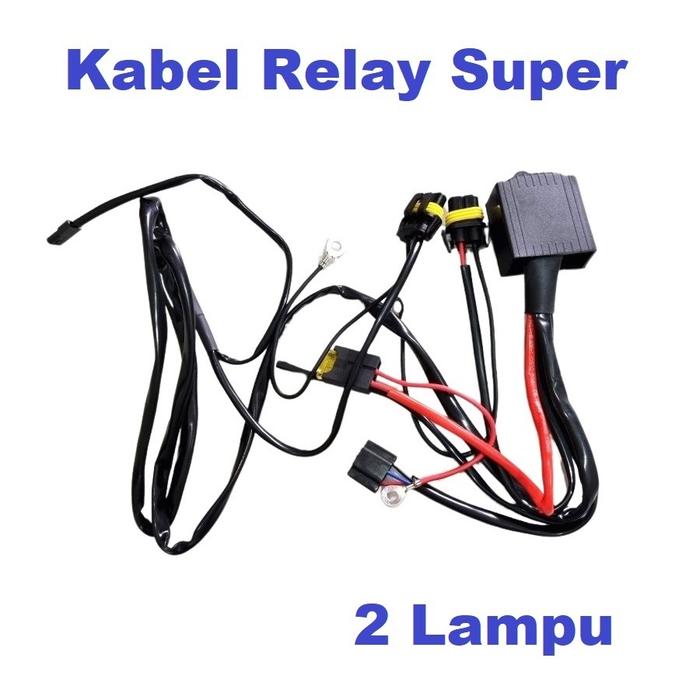 Kabel Relay BILED Mobil 2 Lampu
