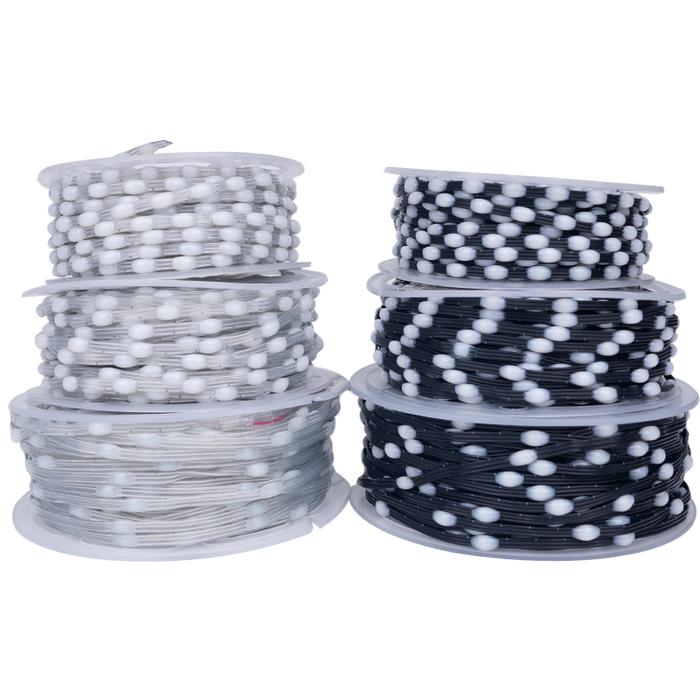 DC5V 1000/3000ct 15/20/25/50mm/100mm Pitch WS2811 Black Wire LED Pixel String Light RGB Addressable 