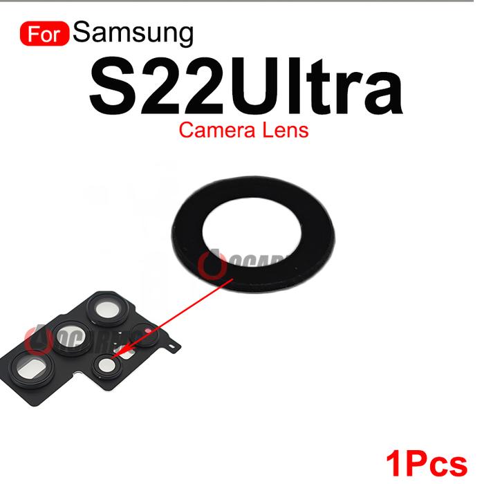 For Samsung Galaxy S22 Ultra S22U Back Rear Camera Lens With Frame Replacement Part