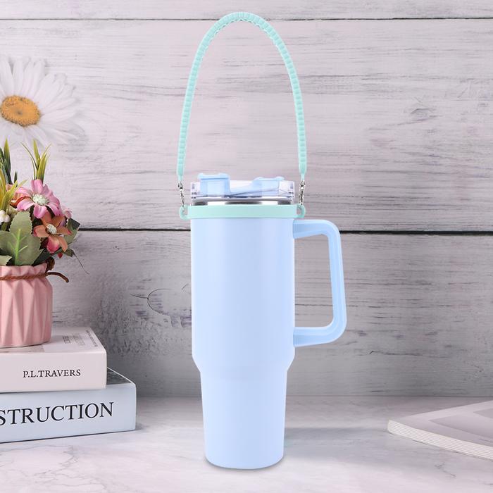 Silicone Water Bottle Handle Fit 8-40oz Bottles Water Bottle Carrier Water Bottle Holder for Stanley