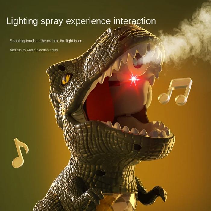 Movable Target Shooting Dinosaur Toys Parent-child Match Interaction Air-powered Gun Soft Bullet Bal