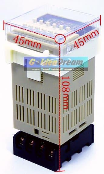 Omron DH48S-S Digital Timer Precision Delay Time Relay Twin Counter Murah Berkualitas