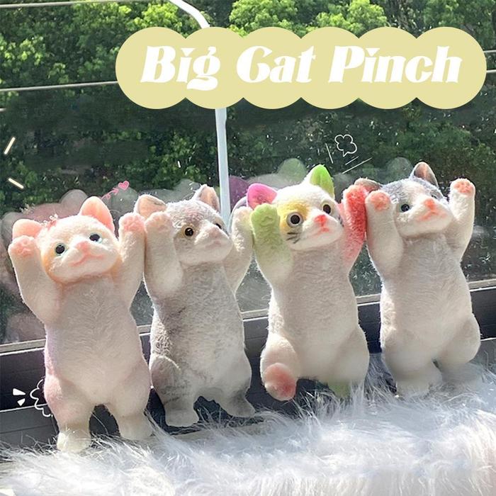 Cute Kitten Squeezing Music, Relaxing Decompression Toys Handmade Three-dimensional Dolls Super Soft