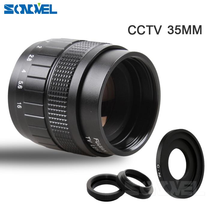 FUJIAN 35mm F1.7 CCTV TV Movie lens+C Mount +Macro ring for Nikon 1 AW1 S2 J4 J3 J2 J1 V3 V2 V1 C-NI