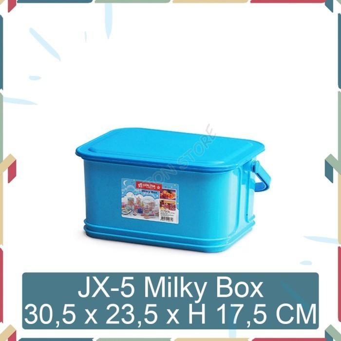 SALE MICTON Lion Star JX-5 Milky Box Keranjang Bayi Botol Susu Baju Bedak LionStar Plastik Berkualit