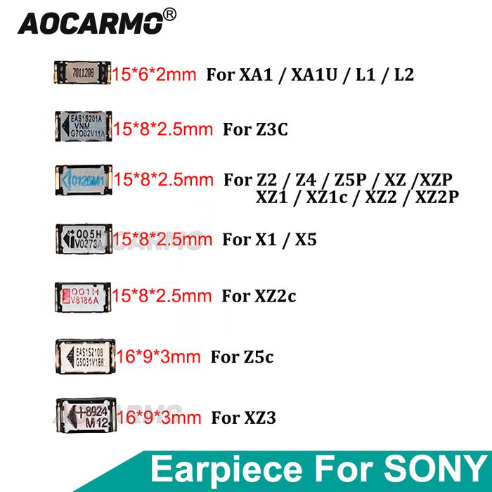 Top Ear Speaker Receiver Earpiece Adhesive SONY Xperia 1 5 Z2 Z3C Z4 Z5P Z5C XZ XZP XZ1 XZ1C XZ2 X