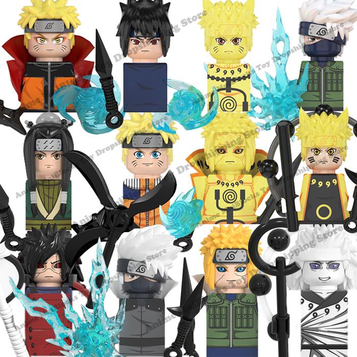 WM6105 WM6106 WM6107 WM6108 Naruto blocks Building Blocks Anime cartoon mini bricks action toy figur